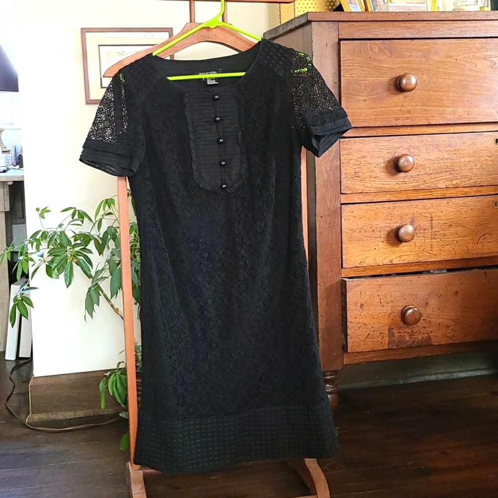 Black lace dress